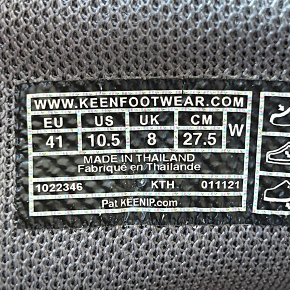 Keen Terradora II Waterproof Low Hiking Shoes Steel Gray / Ocean Wave Size 10.5 - Picture 4 of 13